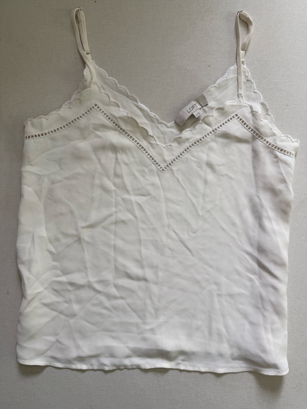LOFT Scallop-Trim Camisole